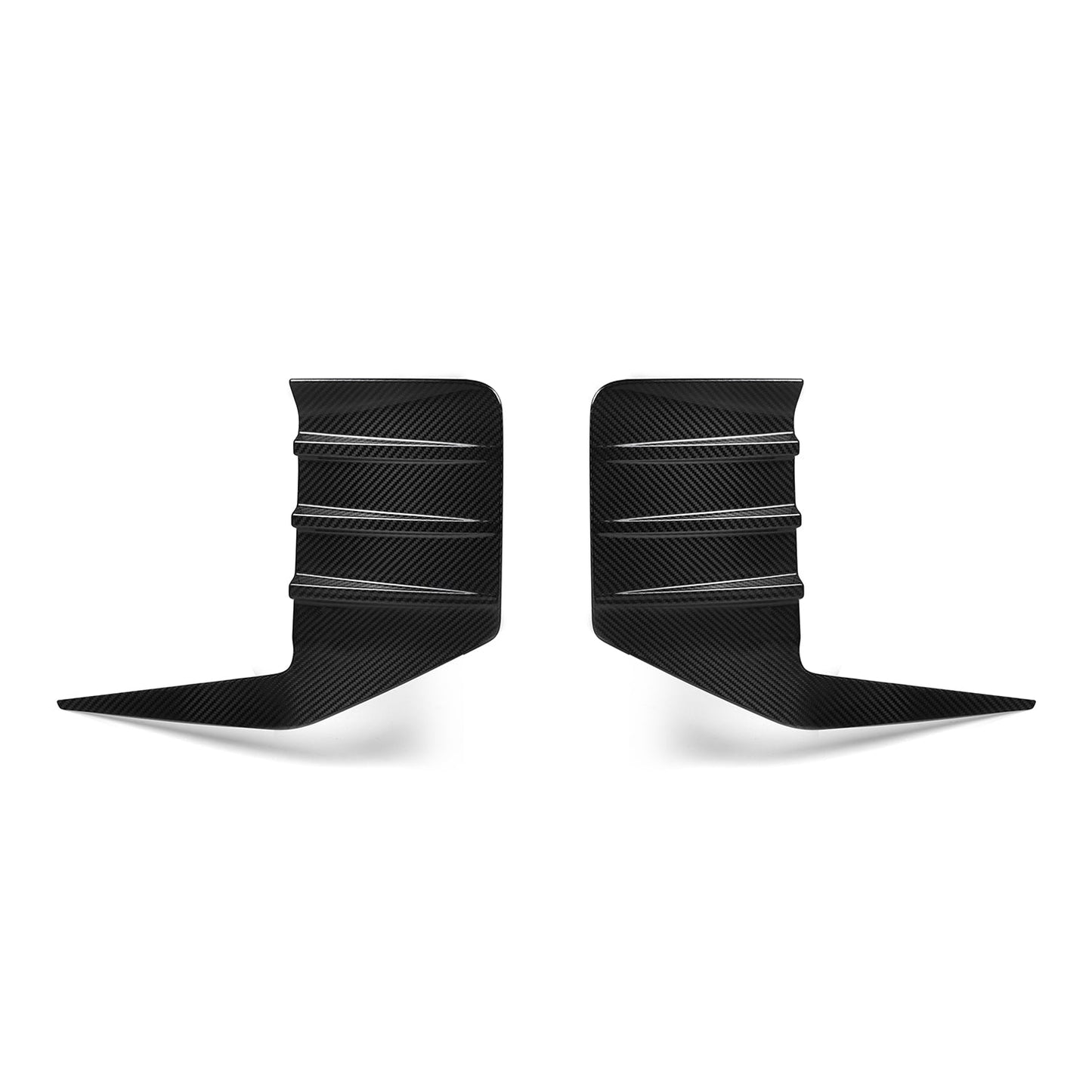 MHC BMW M2 G87 Performance Style Rear Rear Bumper Inserts In Pre Preg Gloss Carbon Fibre (G87)