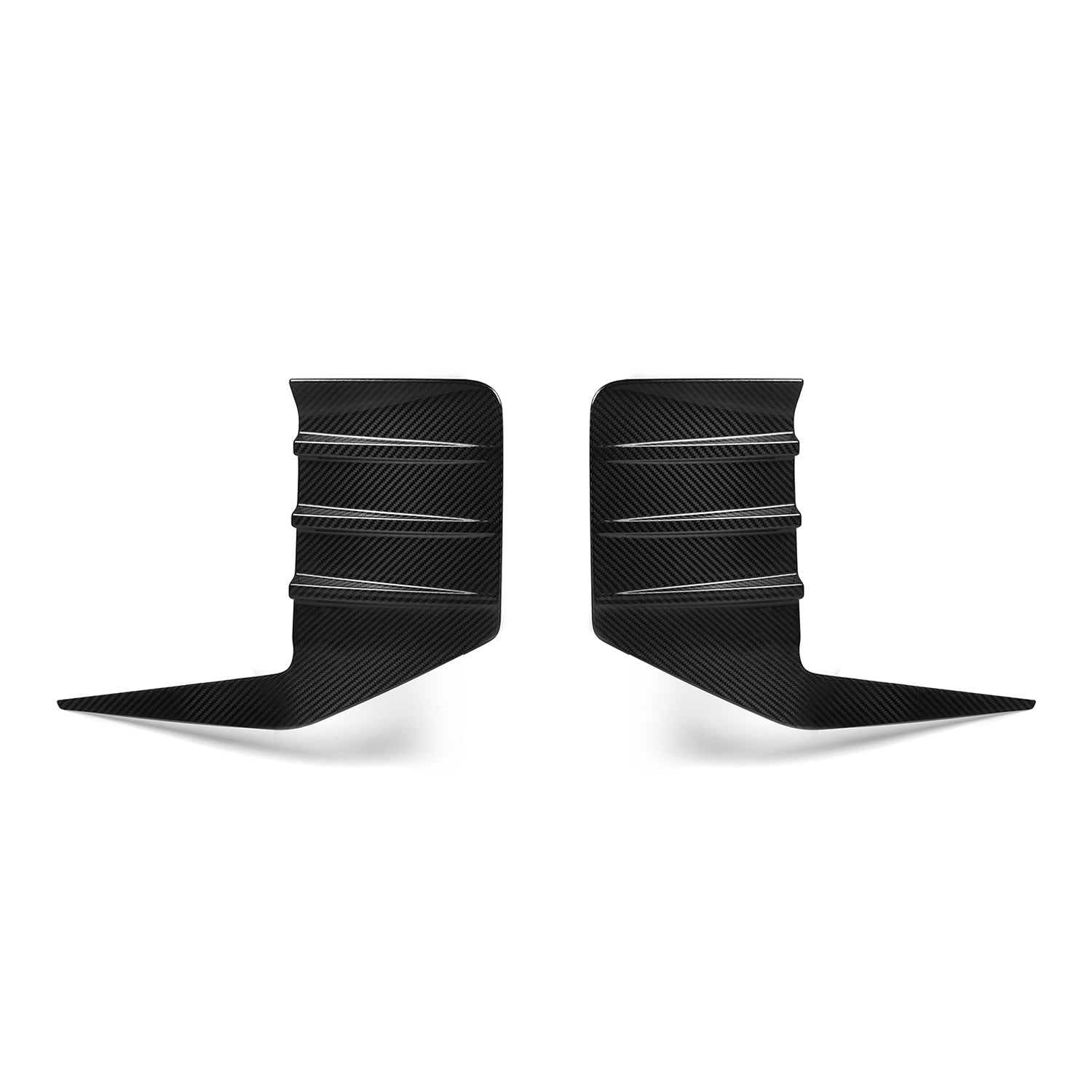 MHC BMW M2 G87 Performance Style Rear Rear Bumper Inserts In Pre Preg Gloss Carbon Fibre (G87)