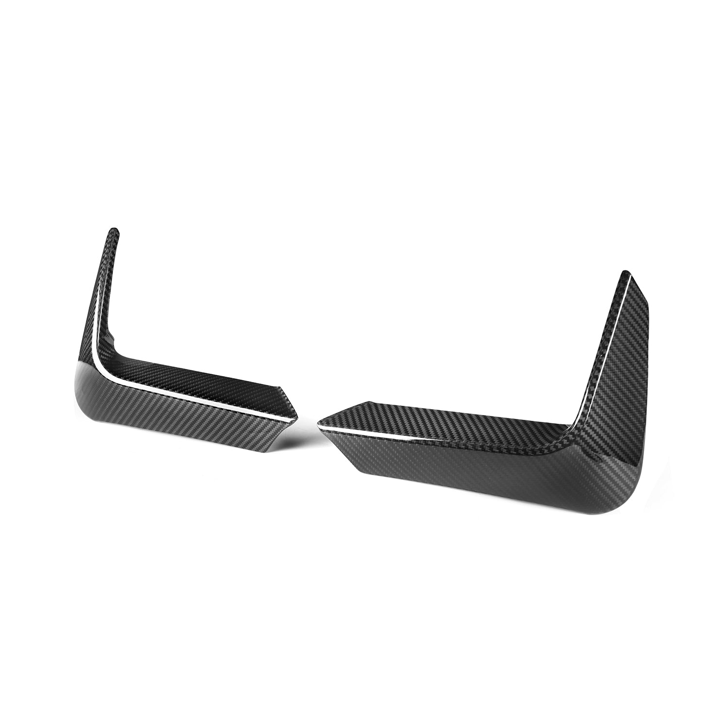 MHC BMW M3/M4 Rear Bumper Inserts In Gloss Pre Preg Carbon Fibre (F80/F82/F83)