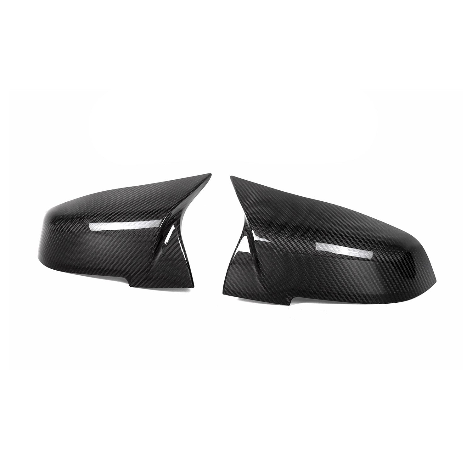 MHC BMW M-Style Wing Mirror Replacement Covers In Pre Preg Gloss Carbon Fibre For M-Lites