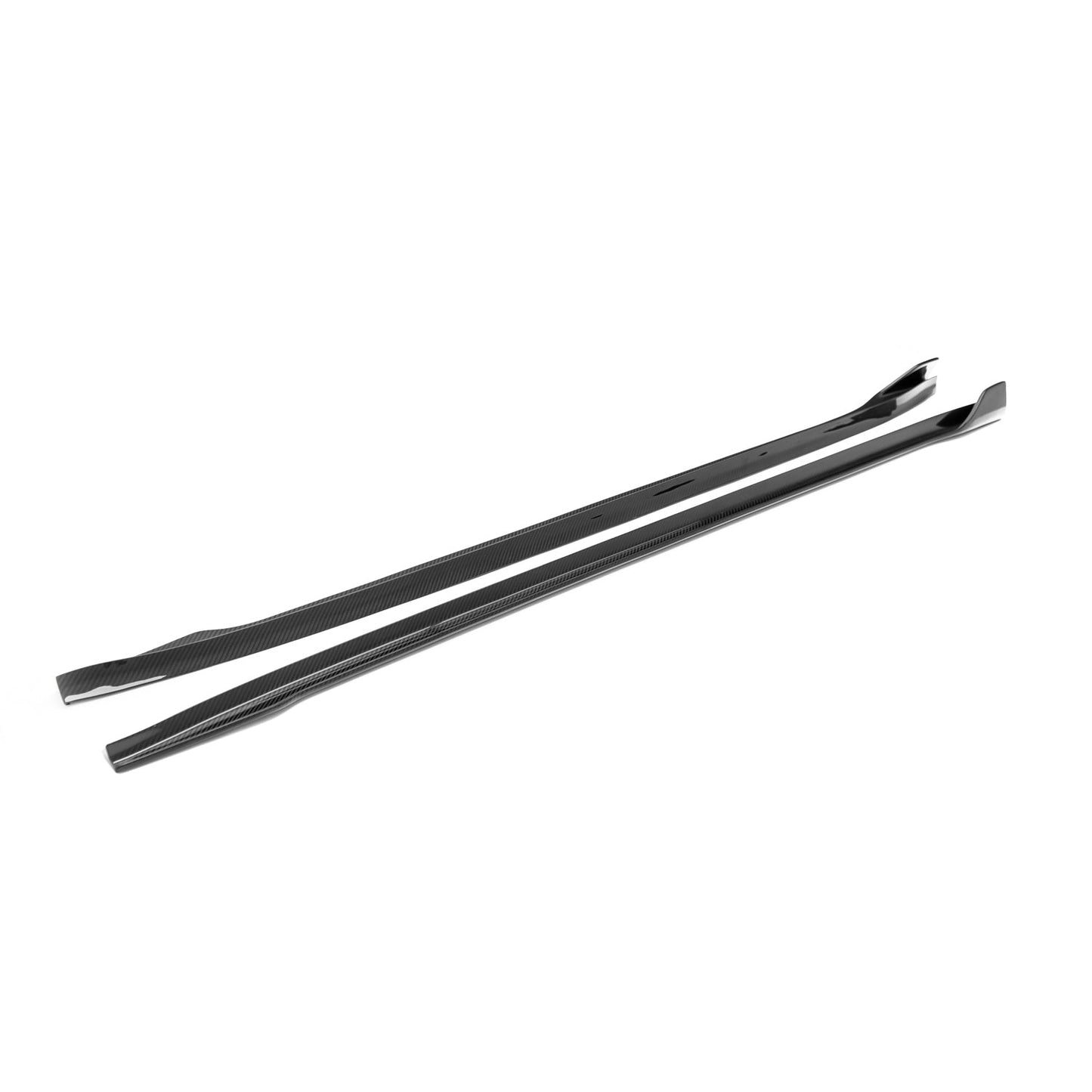 MHC Tesla Model 3 Side Skirts In Pre Preg Carbon Fibre