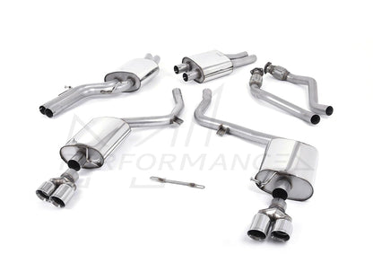 MillTek Audi B8 Resonated Cat-Back Exhaust (S4 & S5) - ML Performance UK