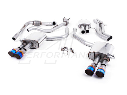 MillTek Audi B9 Resonated Cat-Back Exhaust (S4 & S5) - ML Performance UK