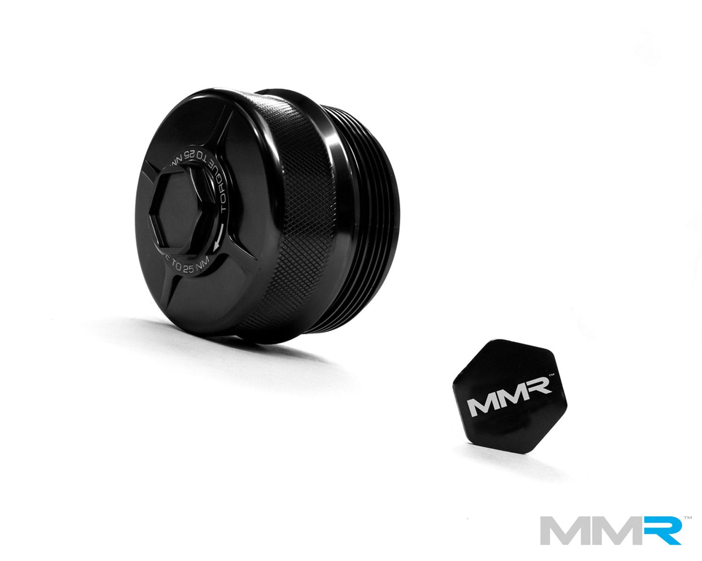 MMR BMW N20 N52 N54 N55 S55 Gloss Black Performance Billet Oil Filter Housing (Inc. 1M, 335i, 435i, M2 & M4)