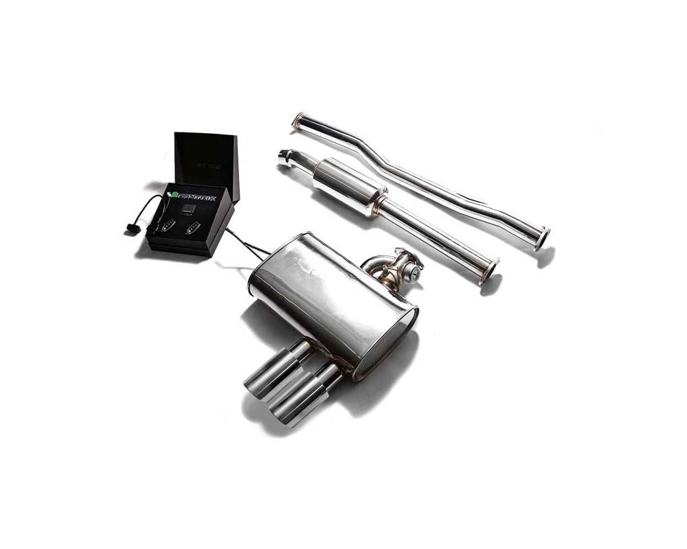 Armytrix Stainless Steel Valvetronic Exhaust System Mini Cooper S F56 F57 2019+ with Titanium Blue Tips
