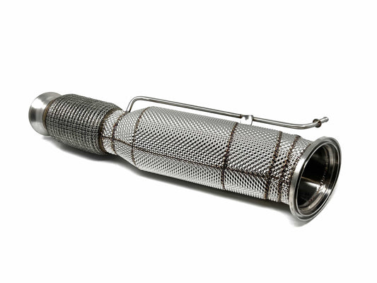 Masata BMW B58 G14 G20 G30 G29 Catted Downpipe With Heat Shield - 200 Cell (Inc. M340i, 540i, & 840i) - OPF Models Only