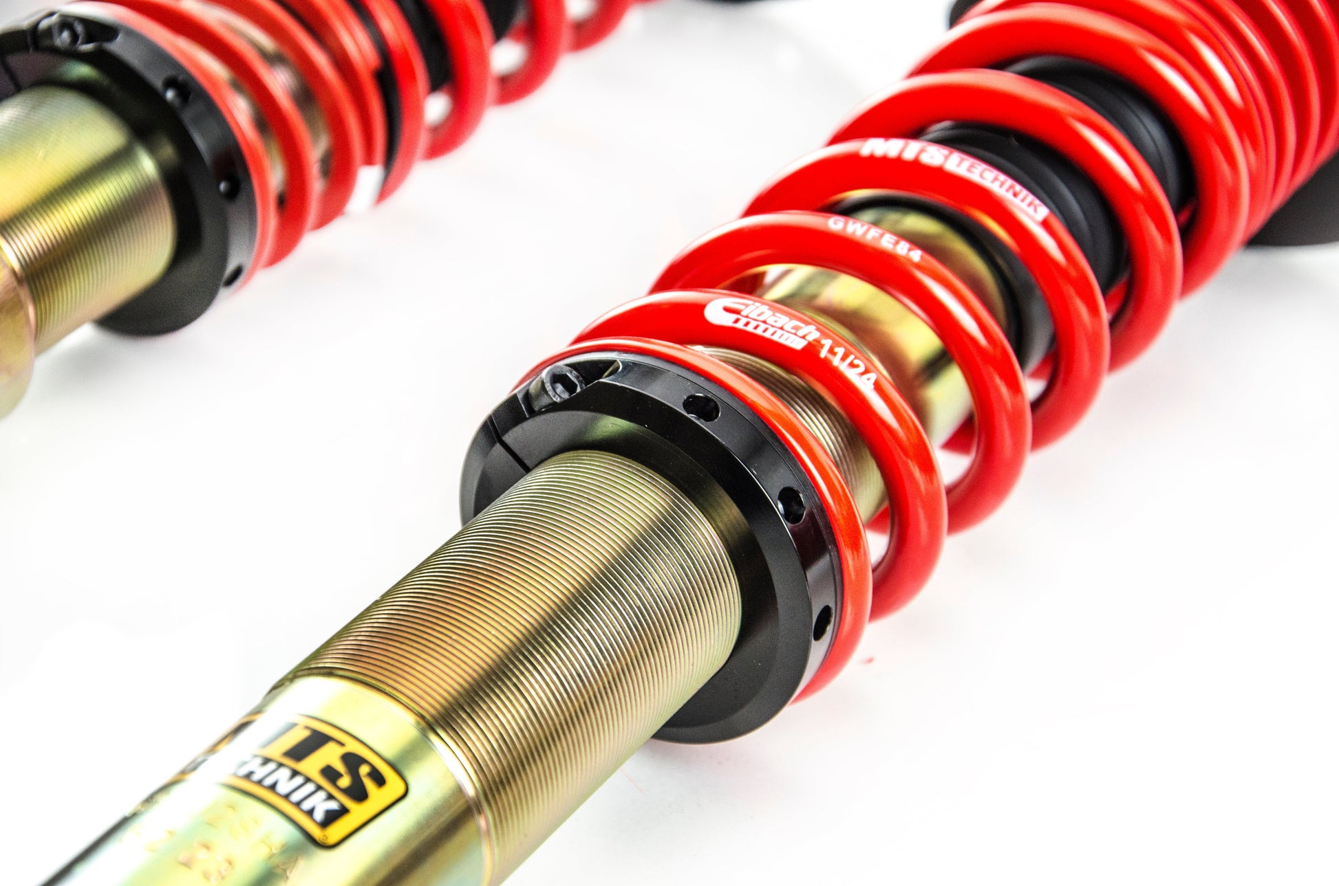 MTS Technik MTSGWAU64 STREET COILOVER KIT W/ CAMBER ADJUST TOP MOUNTS (GOLD) FOR AUDI 200 C3 AVANT (44)