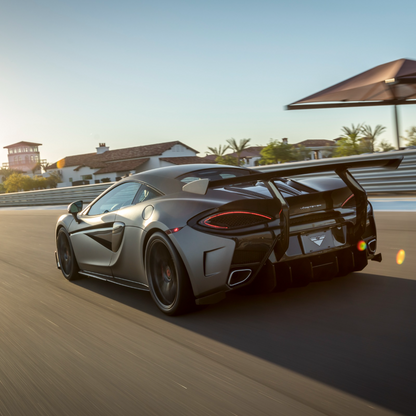 Vorsteiner MVR1370 Mclaren 570S VX Aero Wing Blade Carbon Fiber w/ Carbon Fiber Uprights