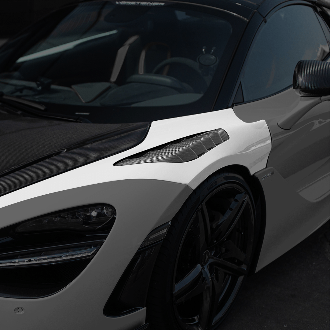 Vorsteiner MVS2091 McLaren 720S Spyder Silverstone Edition Aero Front Fenders w/ Integrated Vents.