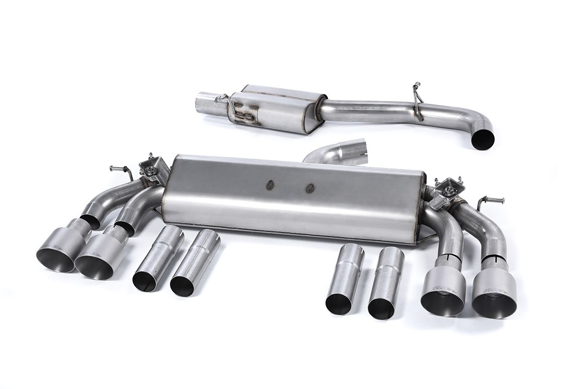 MillTek Audi 8V S3 Non-Resonated Cat-Back Exhaust - ML Performance UK