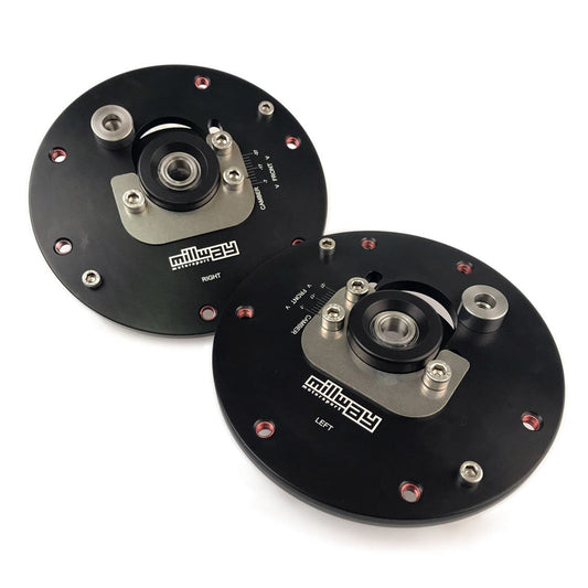 Millway Motorsport BMW F20 F22 F30 F32 Adjustable Front Camber Plates (Inc. 125d, 220d, 330i & 440i) - ML Performance UK