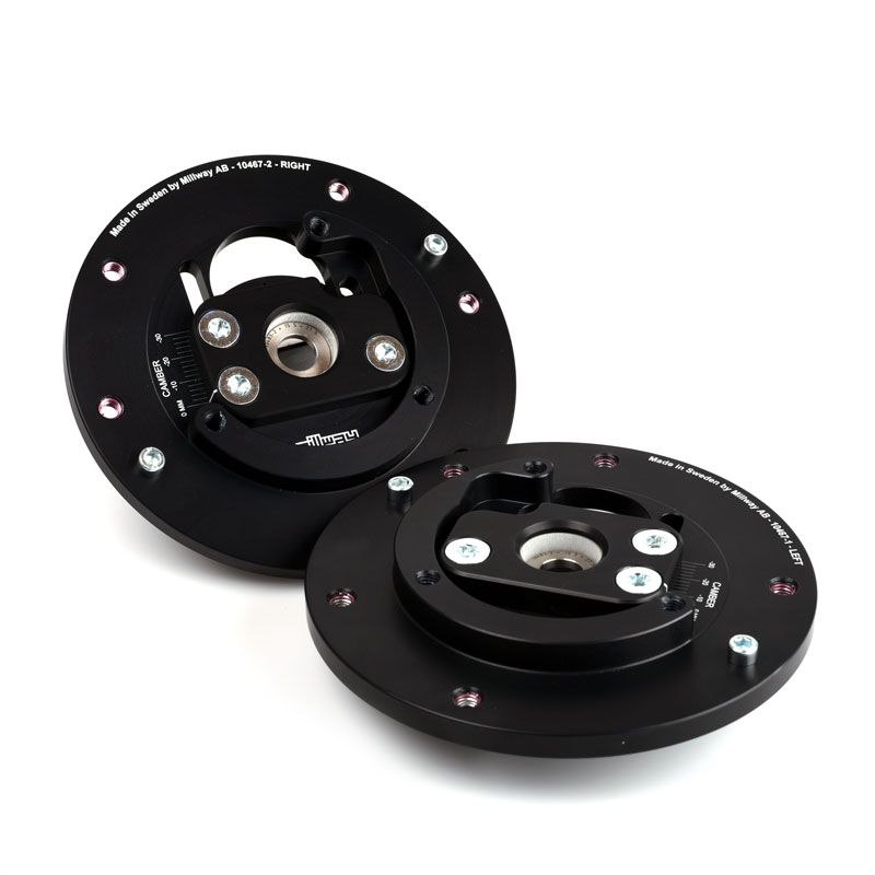 Millway Motorsport BMW F80 F82 Street Adjustable Front Camber Plates - 3 Bolt (Pre-2015 M3 & M4) - ML Performance UK