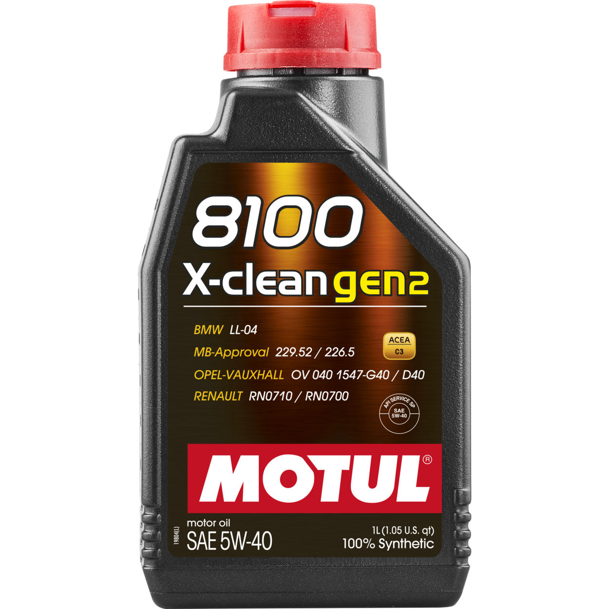 Motul 8100 X-Clean GEN2 5W-40 Fully Synthetic Car Engine Oil - 1l