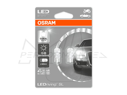 Osram 501 Cool White LED Replacement Bulbs (Pair)