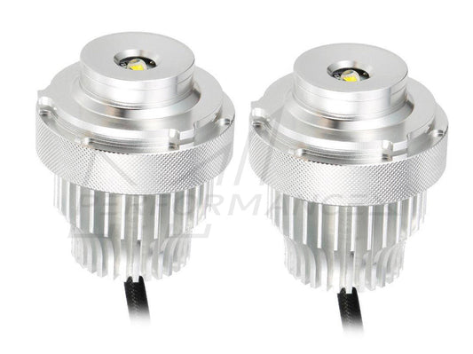 Owl BMW E60 E61 LCI White LED Halo Angel Eyes with Halogen Headlights
