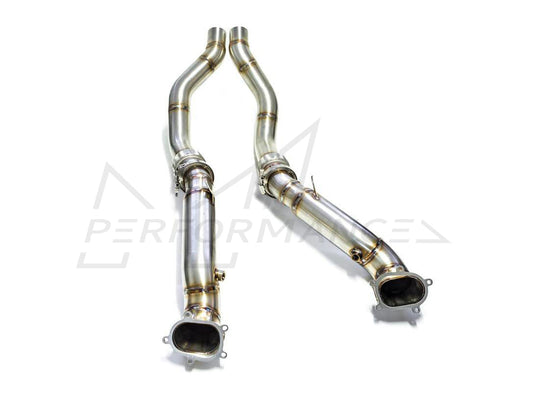 PERON Audi C7 De-cat Exhaust Downpipes (S6, S7, RS6 & RS7)