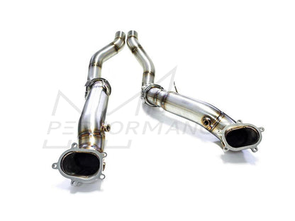 PERON Audi C7 De-cat Exhaust Downpipes (S6, S7, RS6 & RS7)