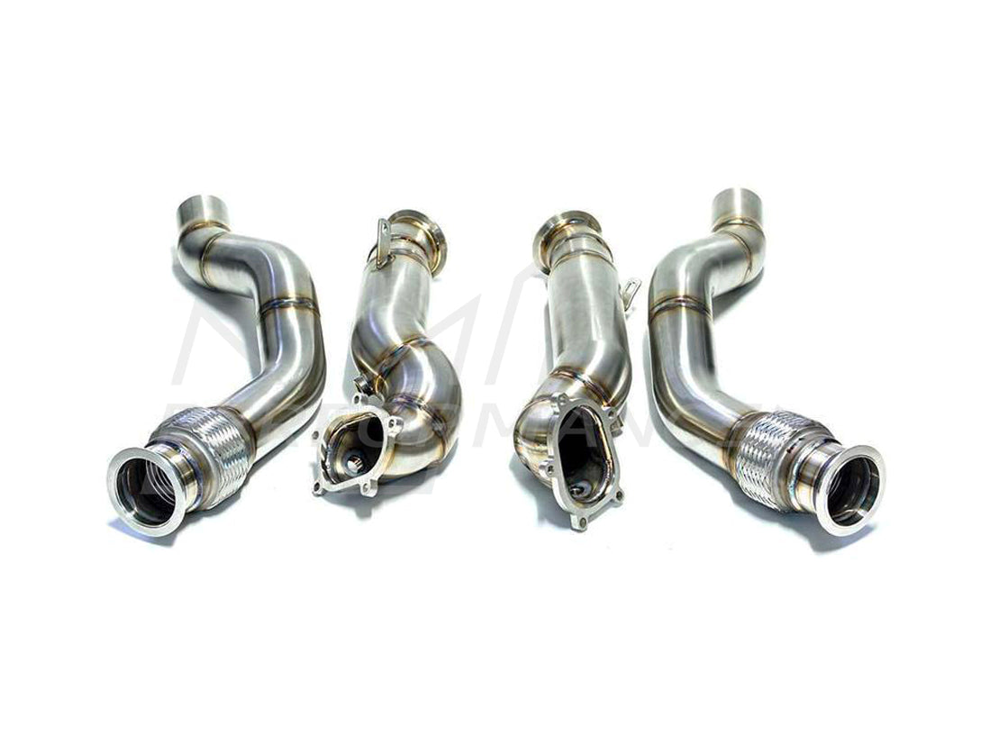PERON Audi C7 De-cat Exhaust Downpipes (S6, S7, RS6 & RS7)