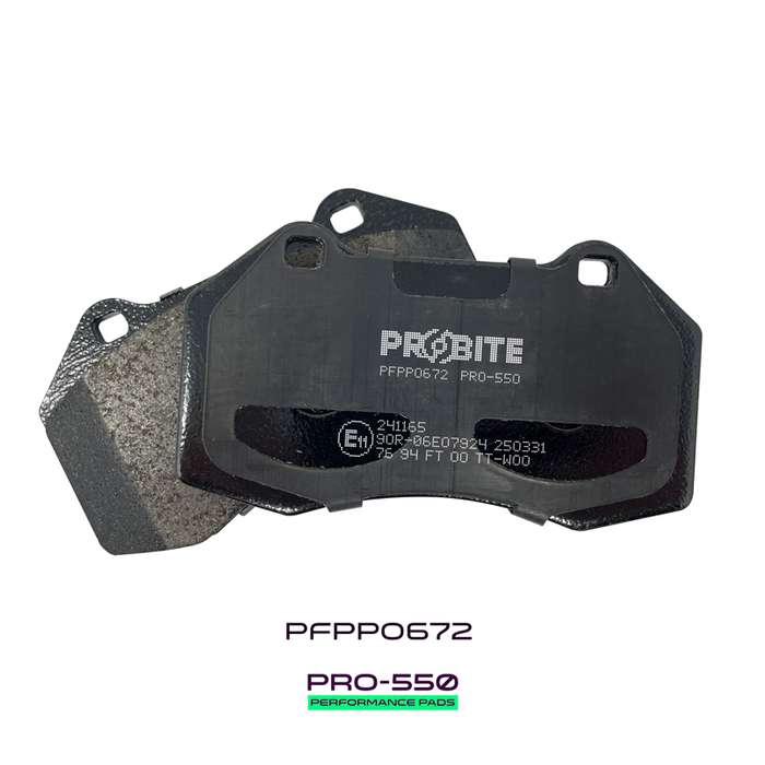 Probite PFPP0672 PRO-550 Performance Pads | Fronts | W125mm H71mm D15mm