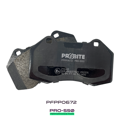 Probite PFPP0672 PRO-550 Performance Pads | Fronts | W125mm H71mm D15mm