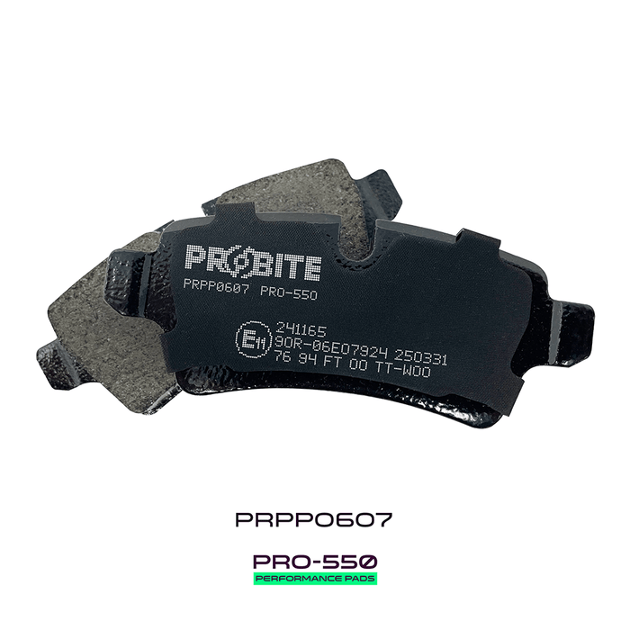 Probite PRPP0607 PRO-550 Performance Pads | Rears | W95mm H39mm D16mm