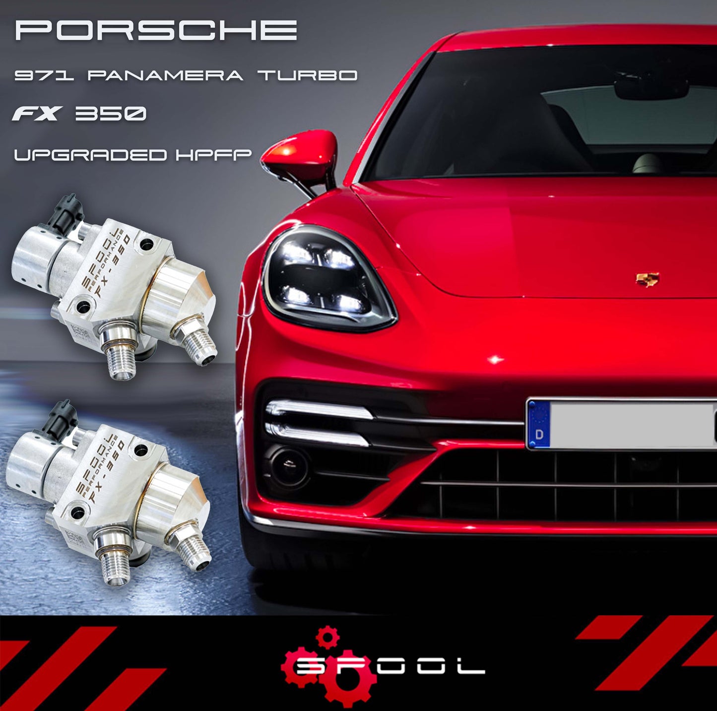 Spool Performance 971 Porsche Panamera Turbo FX-350 Upgraded High Pressure Fuel Pump System