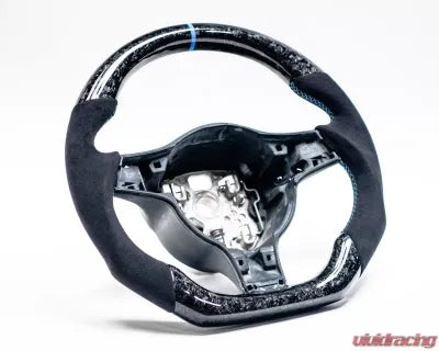 Vivid Racing VR-PORS-9972-PDK2-STRWHL Porsche 991 | 981 | Panamera PDK Paddle OEM Steering Wheel Forged Carbon Fiber Alcantara Blue Stripe