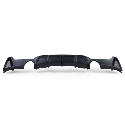 ProTuning BMW F32 F33 F36 M Sport Dual Exit Rear Bumper Diffuser (Inc. 330i, 335i & 340i)
