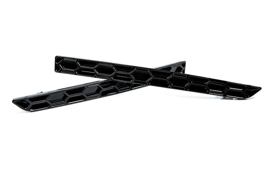 Acexxon R02-10-2 BMW Gloss Black Rear Reflector Insert Set - Honeycomb