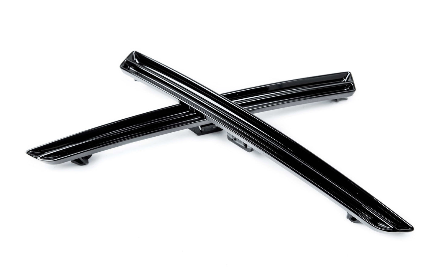 Acexxon R02-20-2 BMW Gloss Black Rear Reflector Insert Set - Horizontal Slat