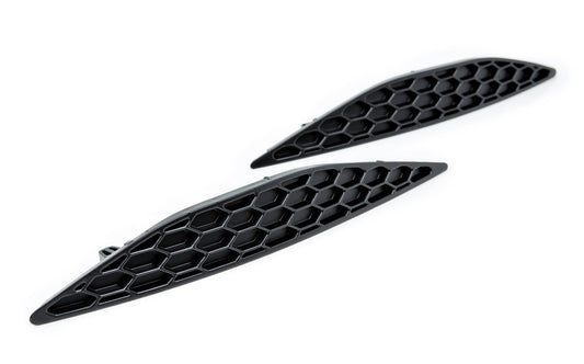 Acexxon R04-10-1 VW Matte Black Rear Reflector Insert Set - Honeycomb
