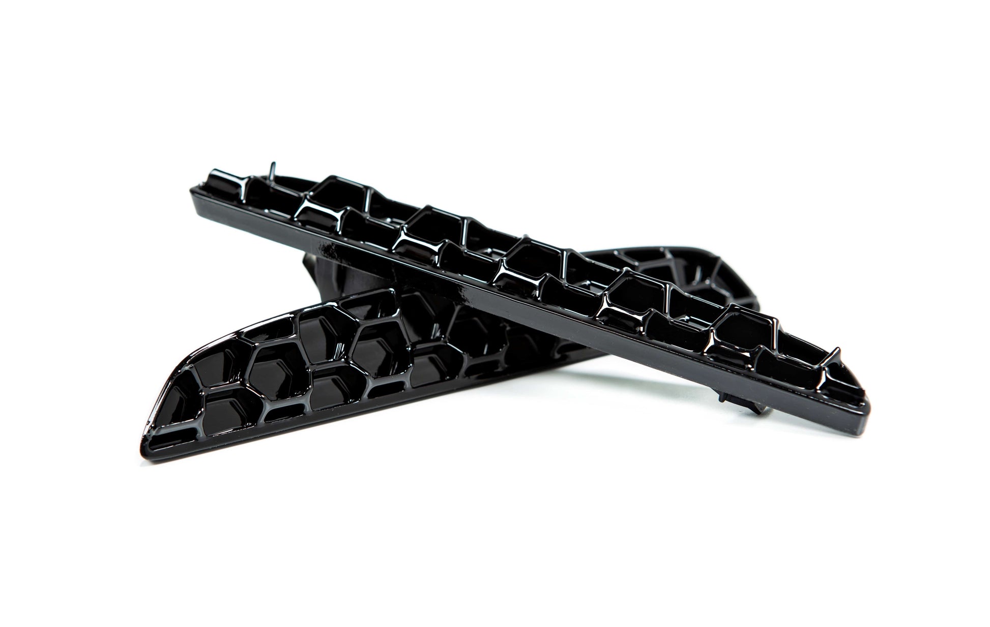 Acexxon R06-10-2 BMW Gloss Black Rear Reflector Insert Set - Honeycomb