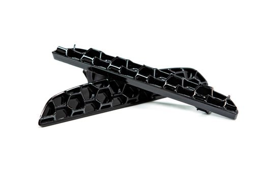 Acexxon R06-10-2 BMW Gloss Black Rear Reflector Insert Set - Honeycomb