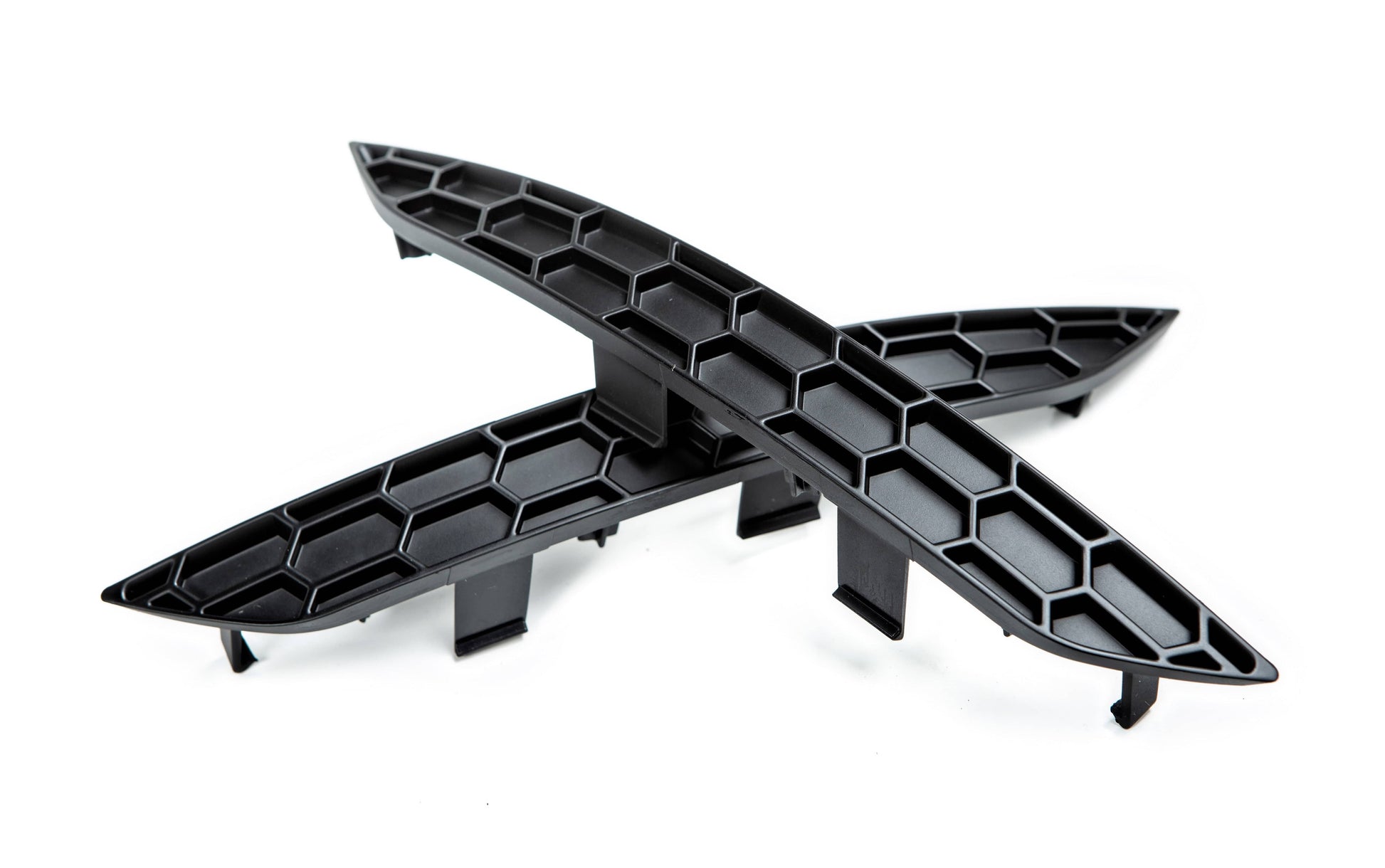 Acexxon R09-10-1 Audi Matte Black Rear Reflector Insert Set - Honeycomb