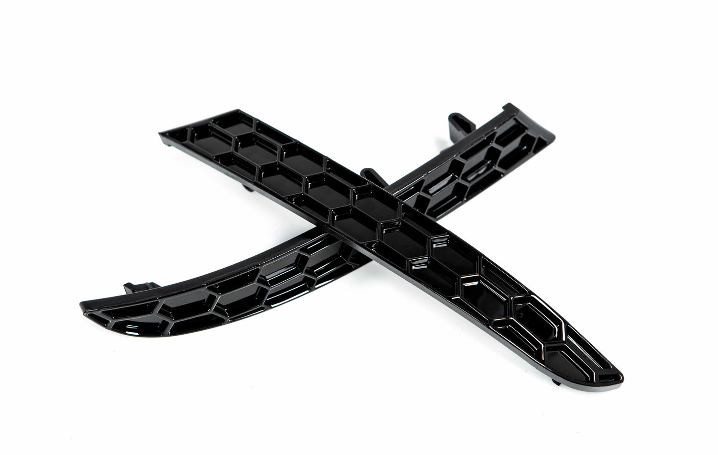 Acexxon R11-10-2 BMW Gloss Black Rear Reflector Insert Set - Honeycomb