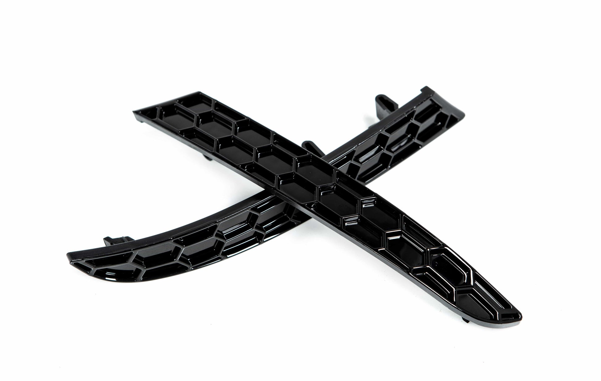 Acexxon R11-10-2 BMW Gloss Black Rear Reflector Insert Set - Honeycomb