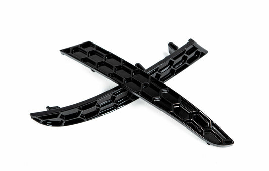 Acexxon R11-10-2 BMW Gloss Black Rear Reflector Insert Set - Honeycomb