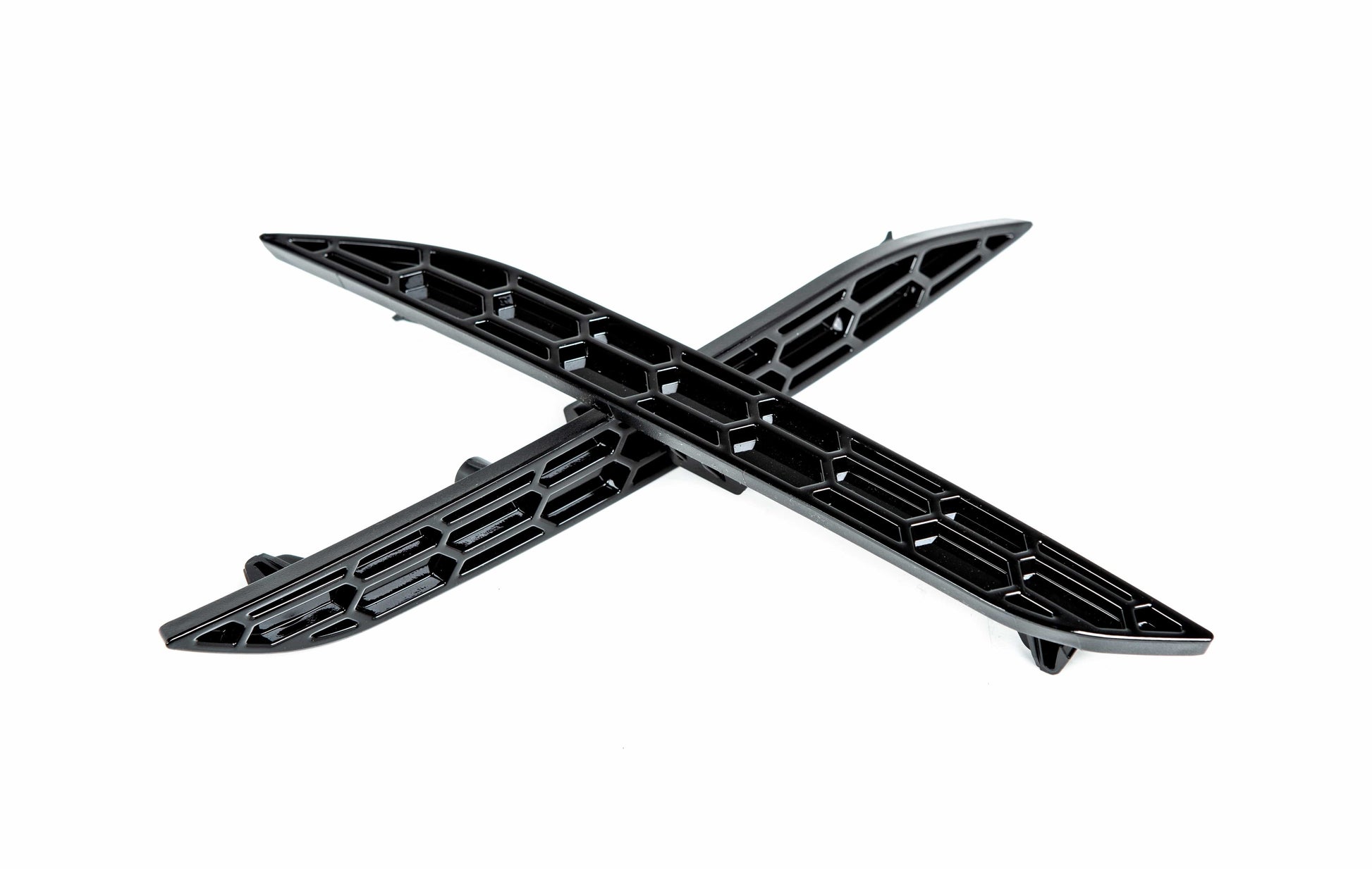 Acexxon R13-10-2 BMW Gloss Black Rear Reflector Insert Set - Honeycomb