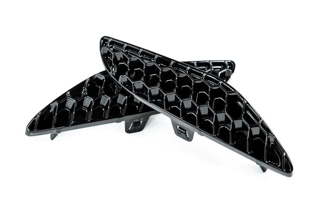Acexxon R14-10-2 BMW Gloss Black Rear Reflector Insert Set - 3D Honeycomb