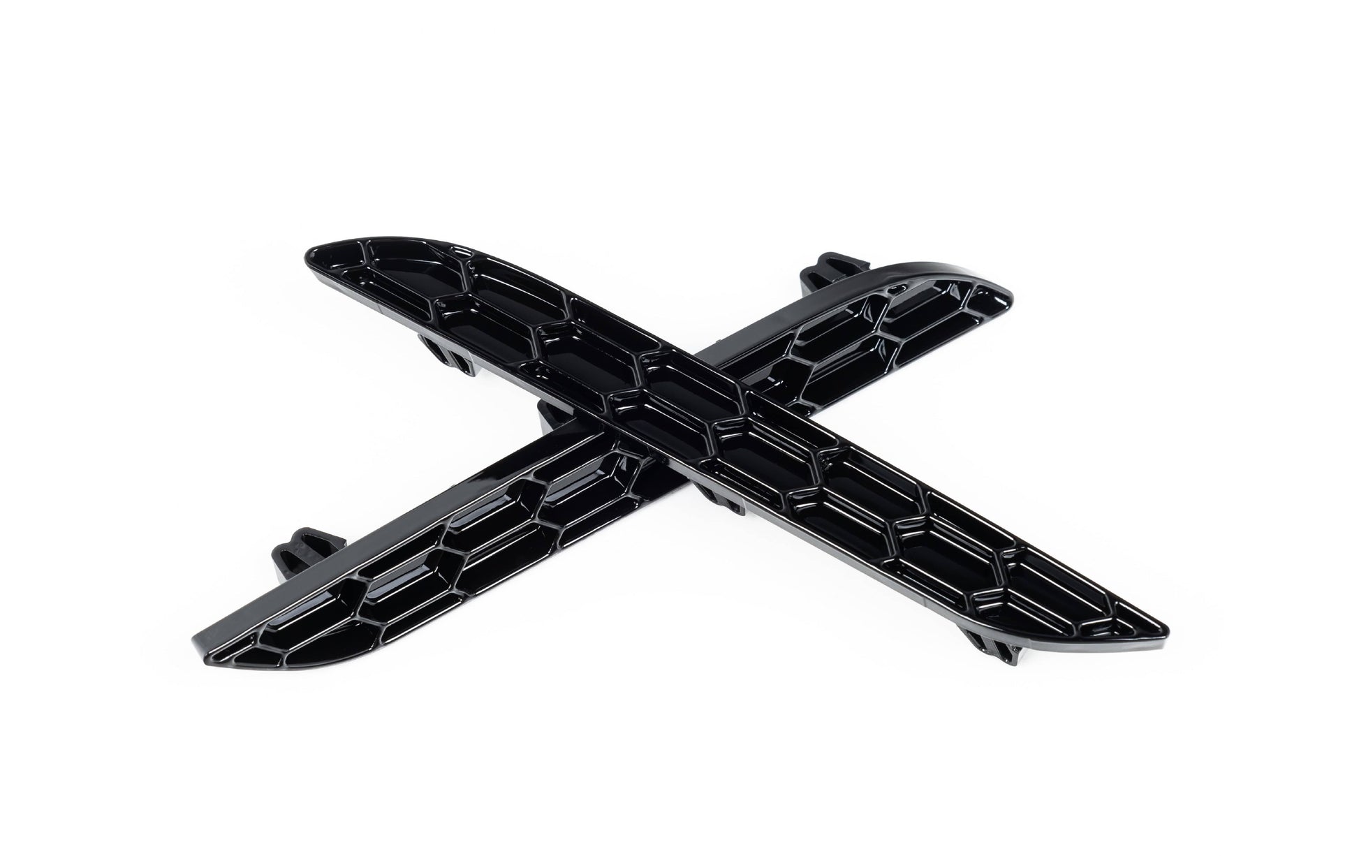 Acexxon R21-10-2 BMW Gloss Black Rear Reflector Insert Set - Honeycomb