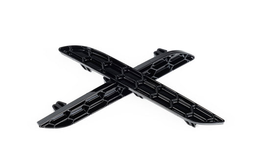 Acexxon R21-10-2 BMW Gloss Black Rear Reflector Insert Set - Honeycomb