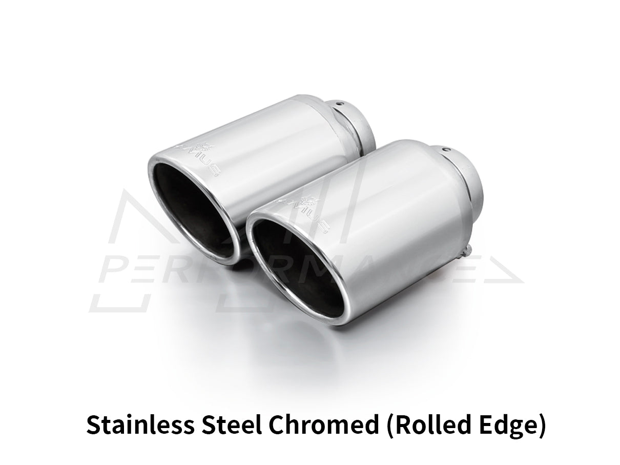 Remus BMWVW F80 F82 F87 Tailpipes (M2, M2 Competition, M3, M4 & MK7 Golf R) - Stainless Steel Chromed-ML Performance UK
