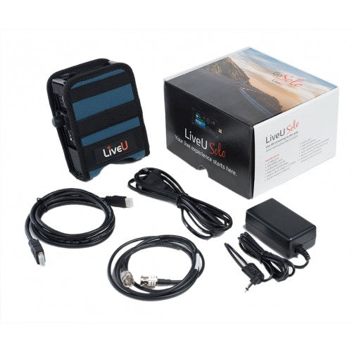 RACELOGIC RLACS298 LIVEU SOLO HDMI UNIT AND ACCESSORIES