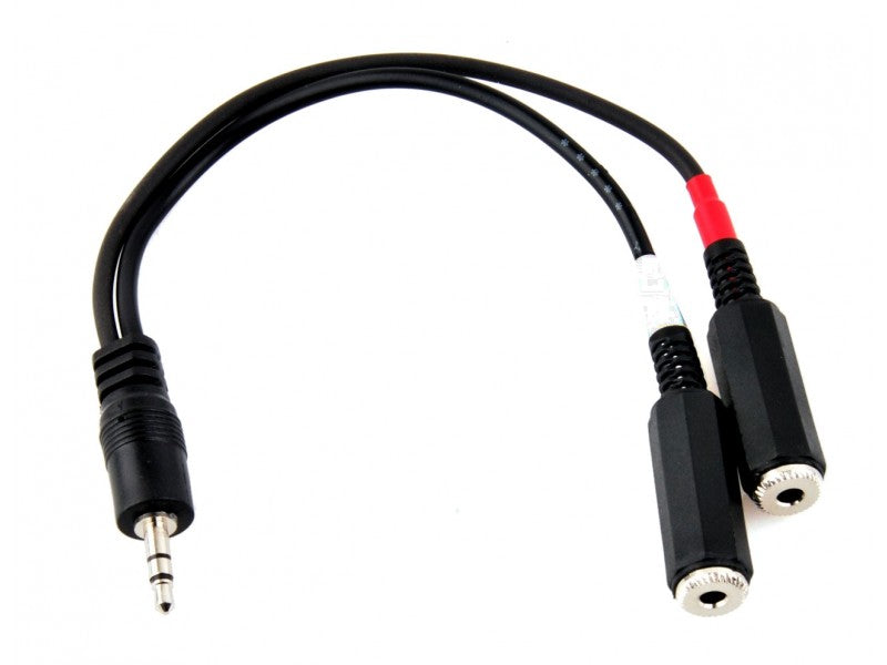 RACELOGIC RLCAB095 STEREO AUDIO INPUT SPLITTER (3.5MM STEREO PLUG - 2 X 3.5MM MONO SOCKET)