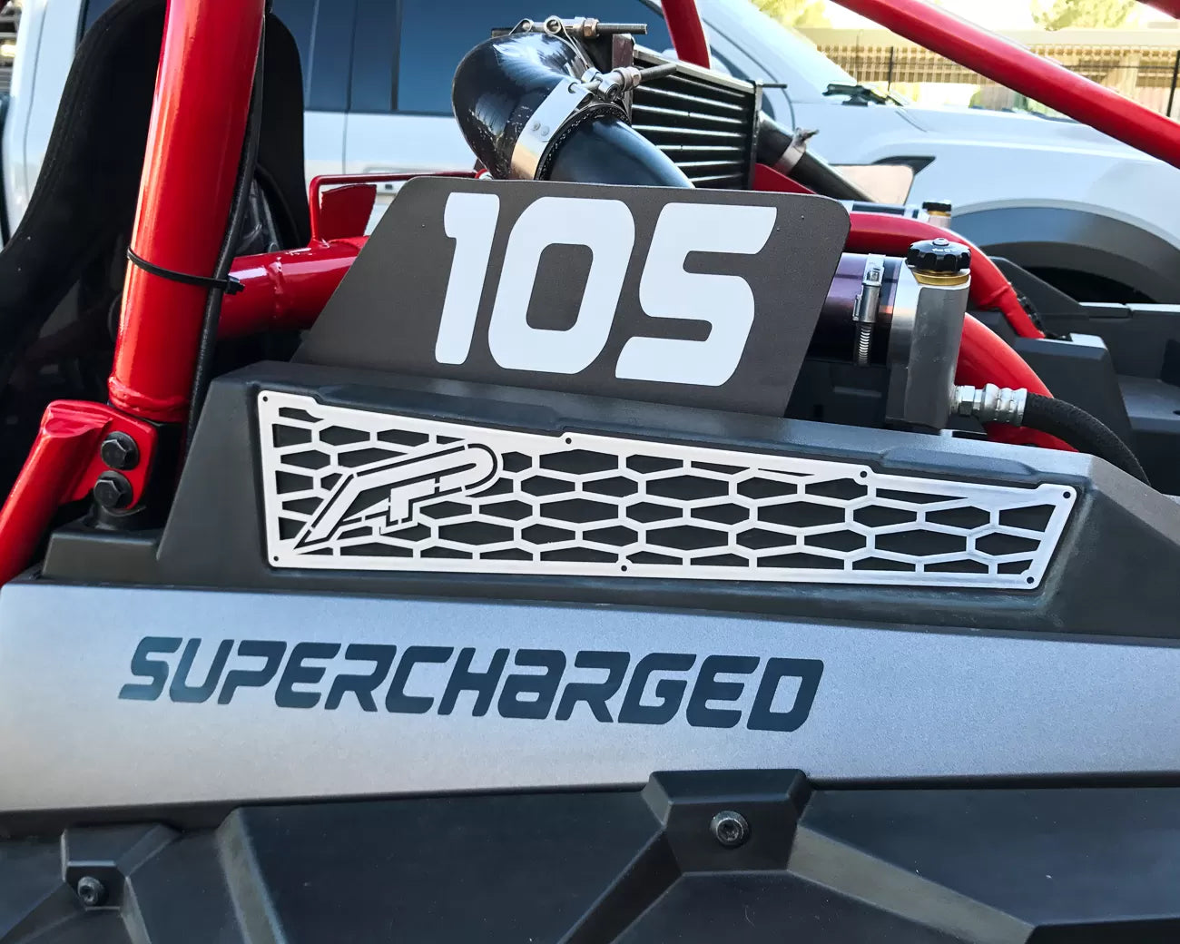 Agency Power AP-RZR-650-WHT Aluminum Side Vent Covers White Polaris RZR 1000 | RZR XP Turbo