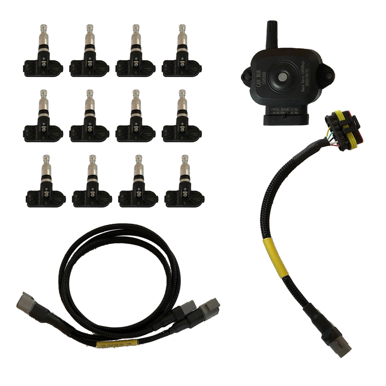 RN VISION P-TPMS-KIT-12-SENSOR-RACING TIRE PRESSURE MONITORING SYSTEM KIT FOR 12 WHEELS - RACING