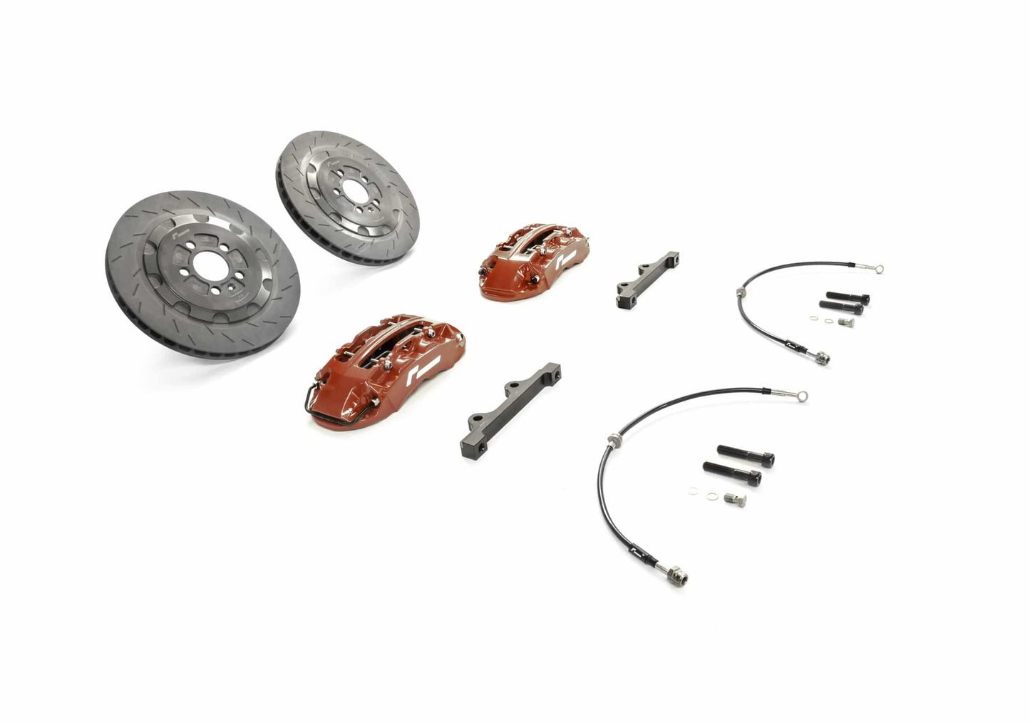 Racingline Audi Seat Skoda VW Stage 2 EVO Monoblock Performance Brake Kit (Inc. 8P S3, 1P Leon Cupra, MK5 Golf GTI & MK6 Golf R)