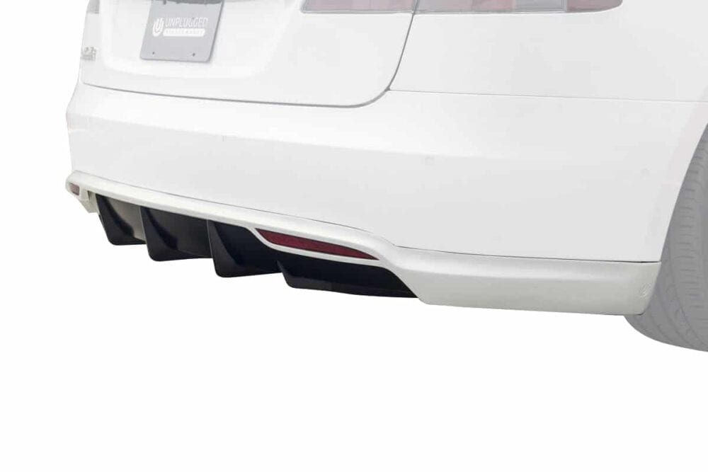 UNPLUGGED PERFORMANCE UP-MS-105-3.1 REAR UNDER SPOILER OPTION PARTS - REAR DIFFUSER FIN 5PC SET FOR TESLA MODEL S PRE-2016.5