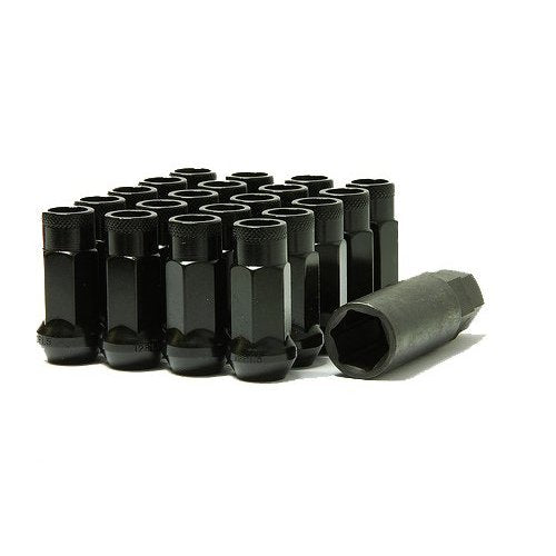 MUTEKI 32906B LUG NUTS KIT SR48 12X1.50 BLACK (OPEN END)