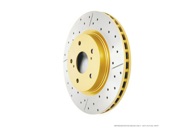 DBA Brakes DBA-540X  Street Series XGold Brake Rotor; Front